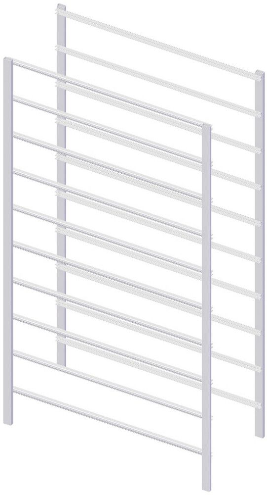 Korvriiuli küljeraamid Lundbergs 1002 x 535 mm valge