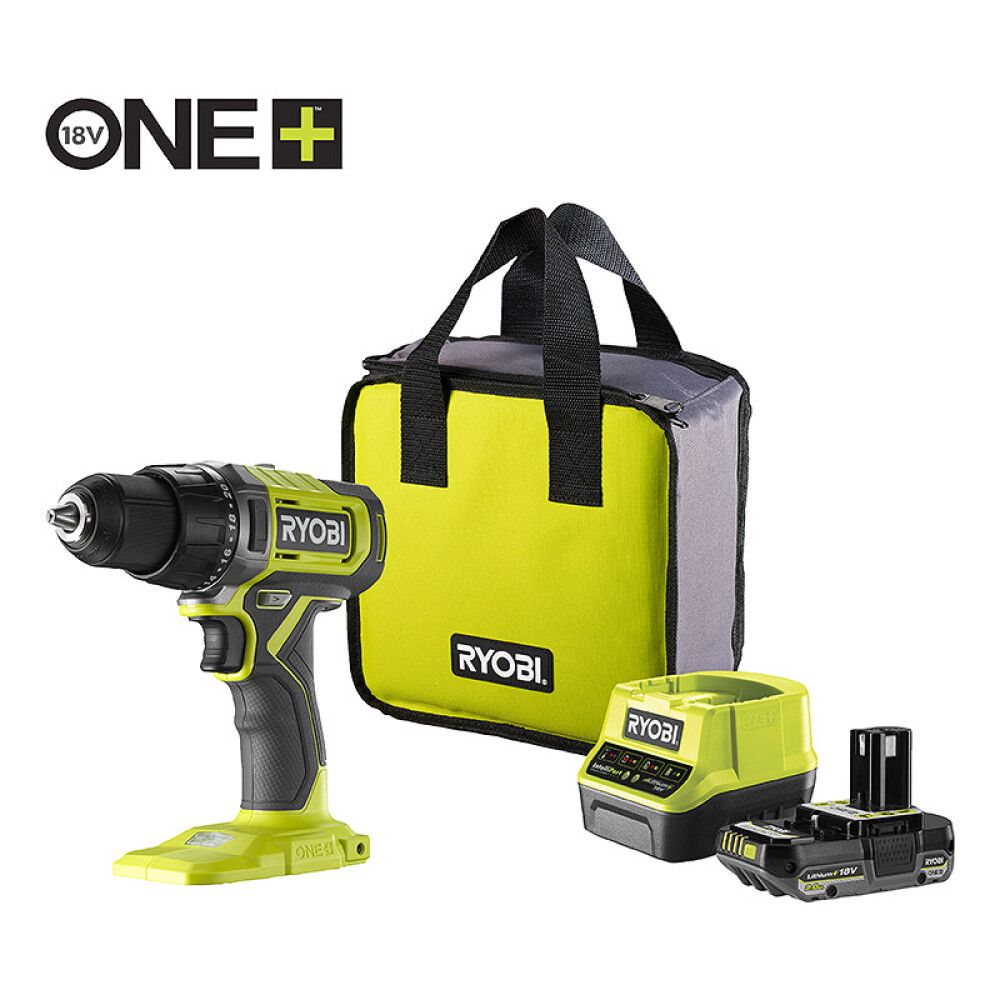 Akutrell Ryobi ONE+ RDD18-1C20S, 2 Ah
