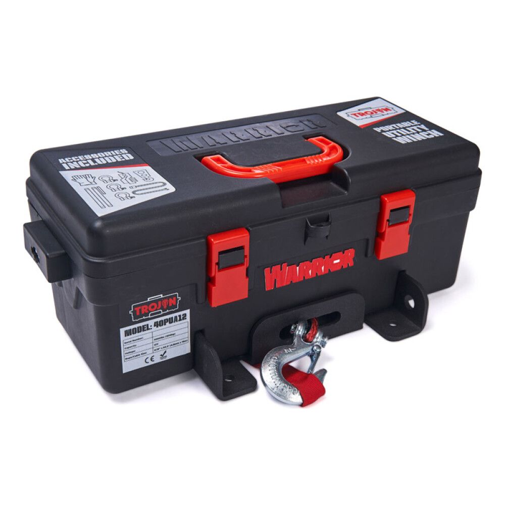 Kaasaskantav vints Warrior Trojan 4000 sünteetilise köiega