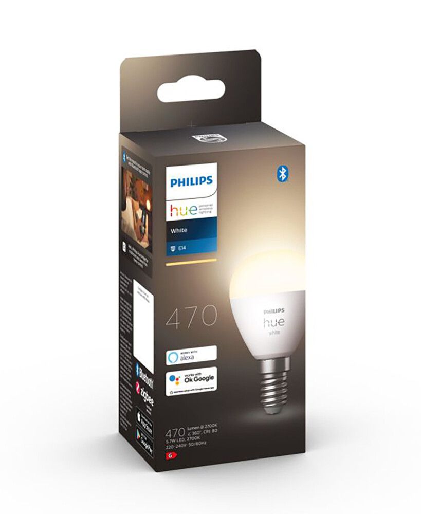 LED-nutilamp Philips Hue Luster White 5,7 W E14