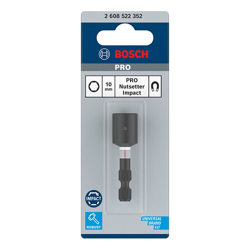 Kuuskantpadrun Bosch 1/4" 10 x 55 mm