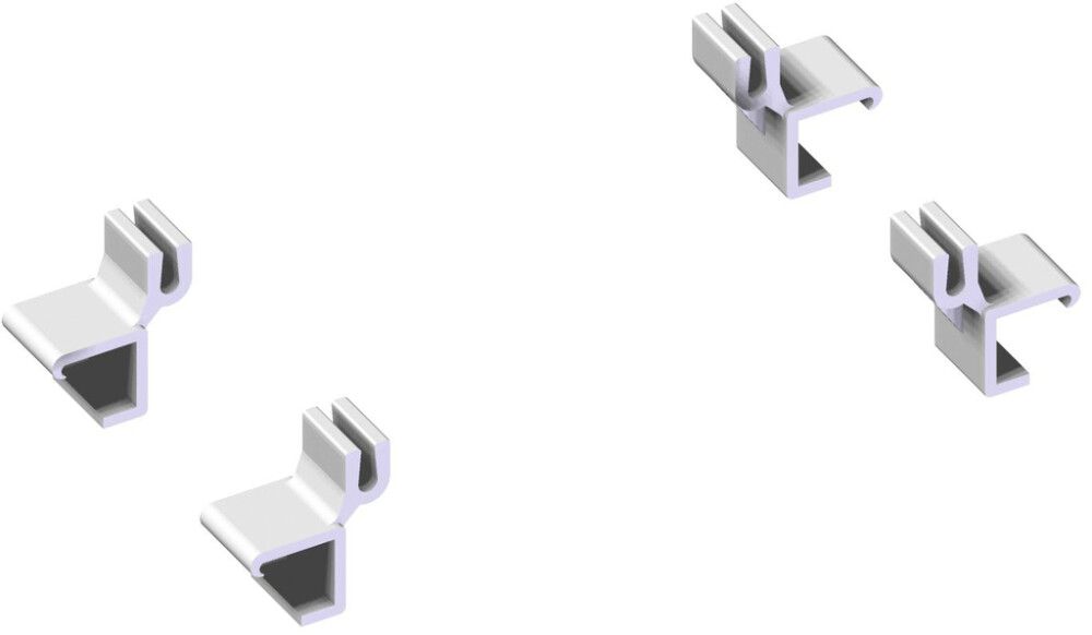 Võrkriiuli kinnitus Lundbergs valge