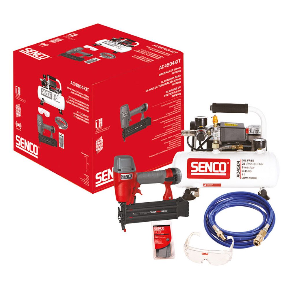 Kompressori Senco AC4504 ja tihvtipüstoli FP18 komplekt