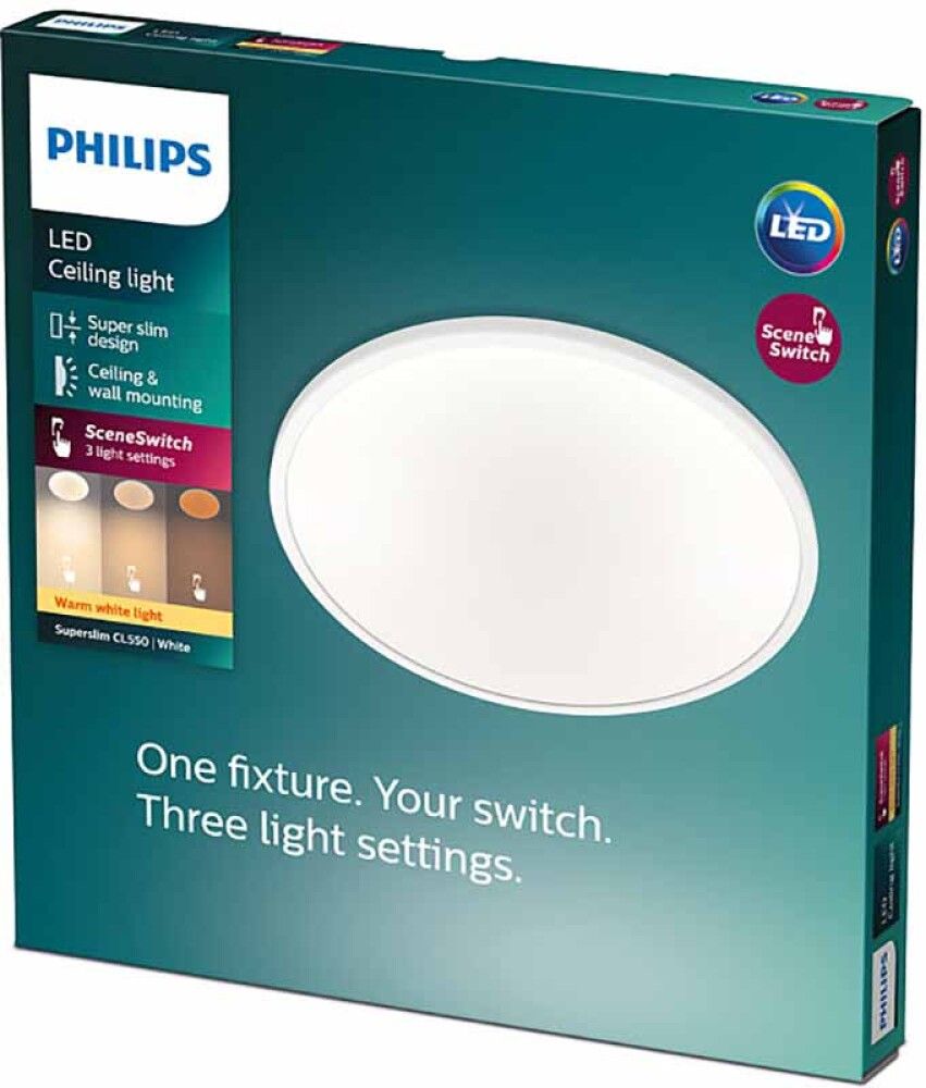 LED-plafoon Philips Superslim CL550 15 W