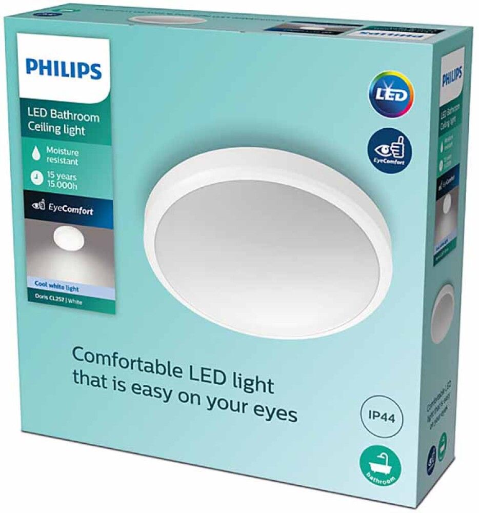 Vannitoavalgusti Philips Doris CL257, 6 W,  2700 K, valge