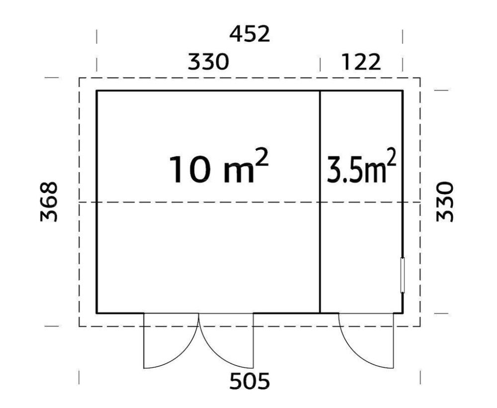 Kuur Palmako Olaf 13,5 m²