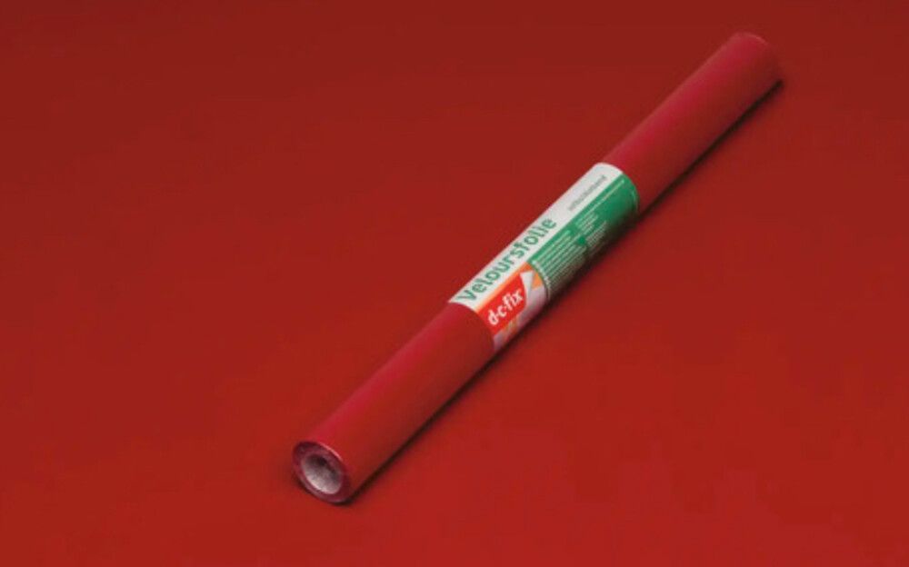 Kleepkile D-C-Fix punane plüüs/veluur 45 x 100 cm