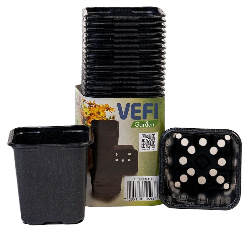 Istutuspott Vefi 8 x 8x x8 cm, 24 tk/pk
