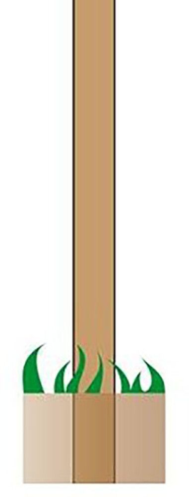 Puitpost 6,8 x 6,8 x 268 cm