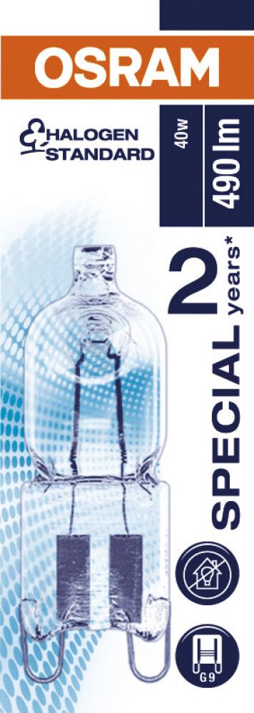 Halogeenlamp Osram Halopin Oven 40 W 230 V G9