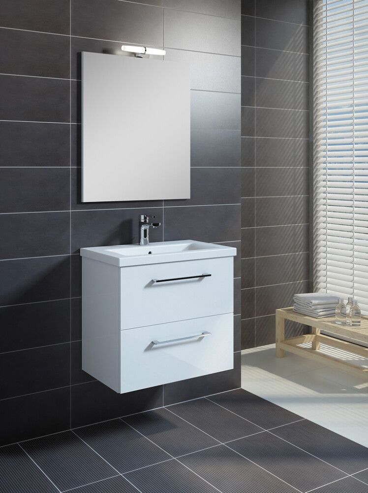 Vannitoamööbel Riva Compact valge 60 cm