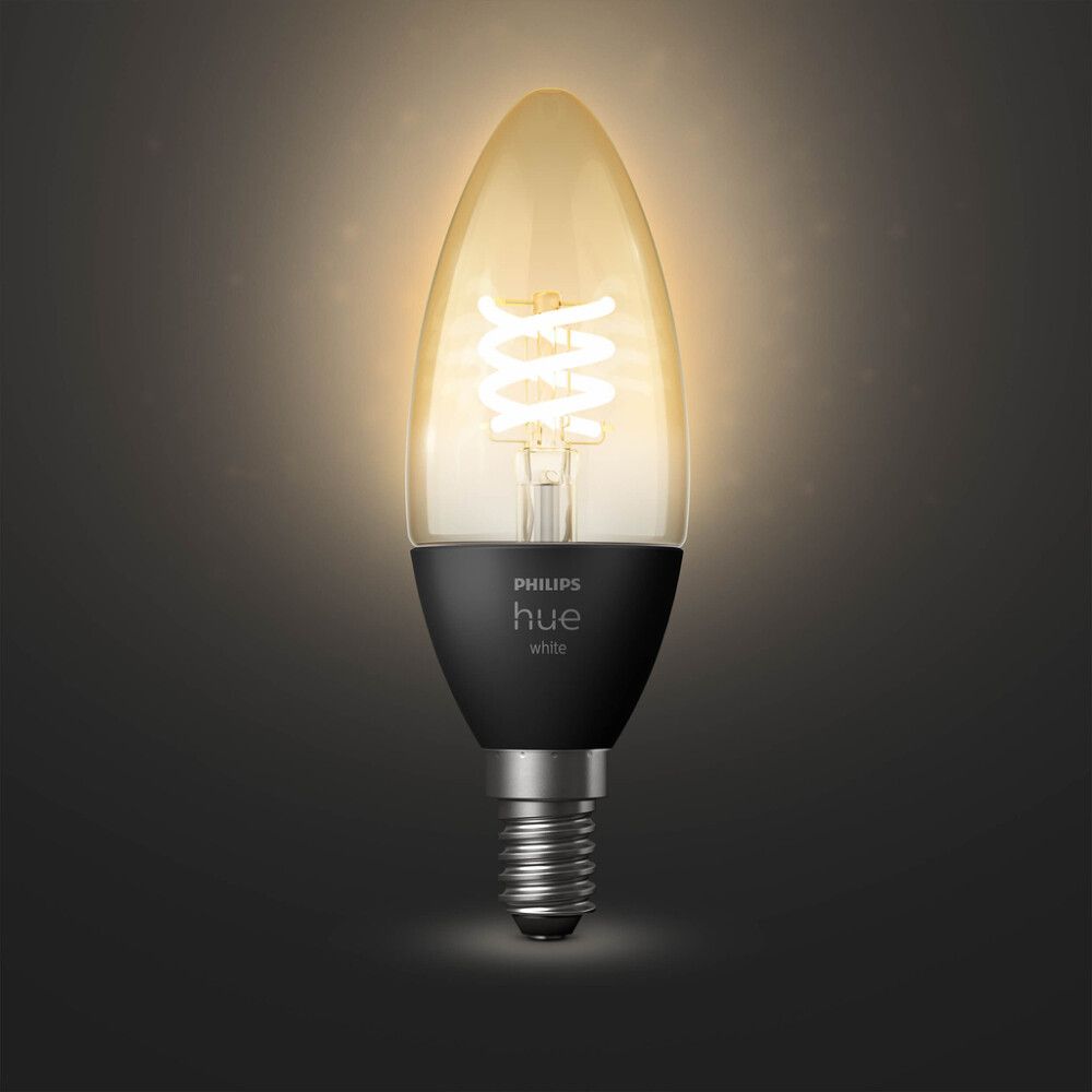 LED-nutilamp Philips Hue White Ambiance Filament 4,5 W E14