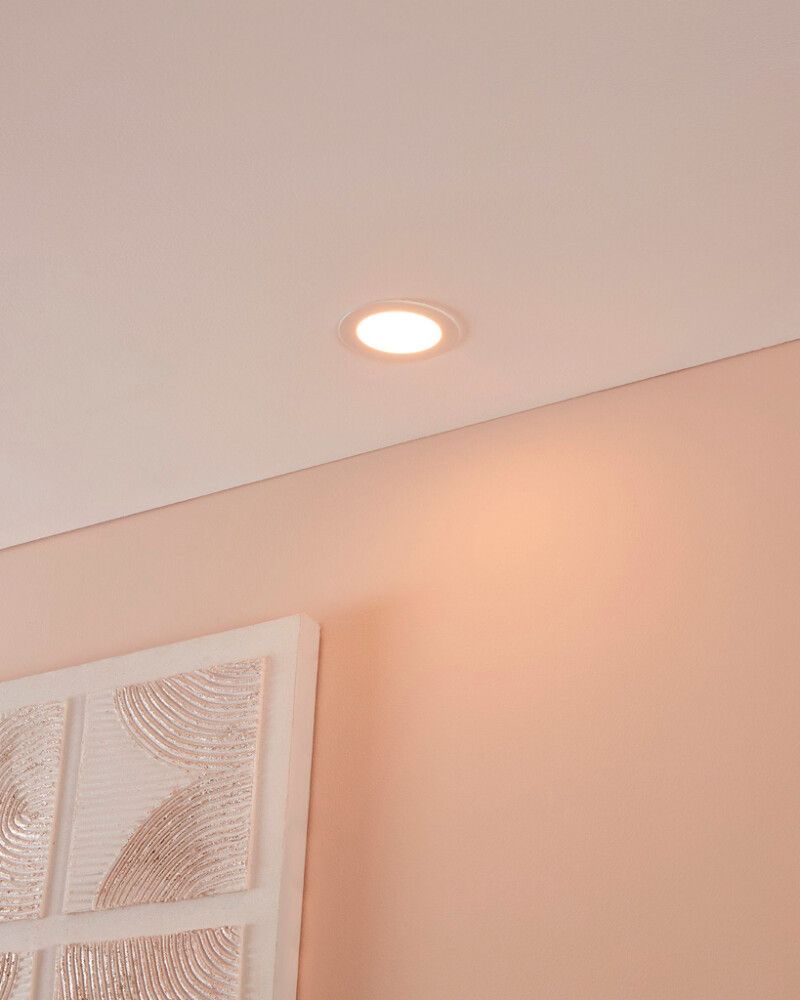 Süvistatav LED-kohtvalgusti Eglo Connect Fueva-Z Ø 12 cm valge