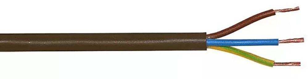 Kummikaabel Kabelexpress H03VV-F3x0,75 mm² pruun 10 m