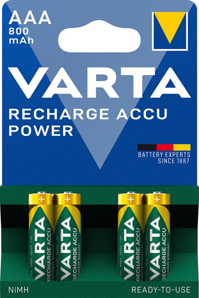 Akupatareid Varta Longlife ACCU Power AA 800 mAh 4 tk