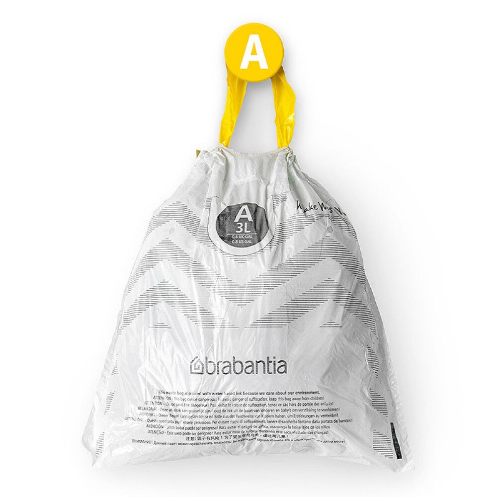 Prügikott Brabantia PerfectFit A 3-5 l, valge                                 