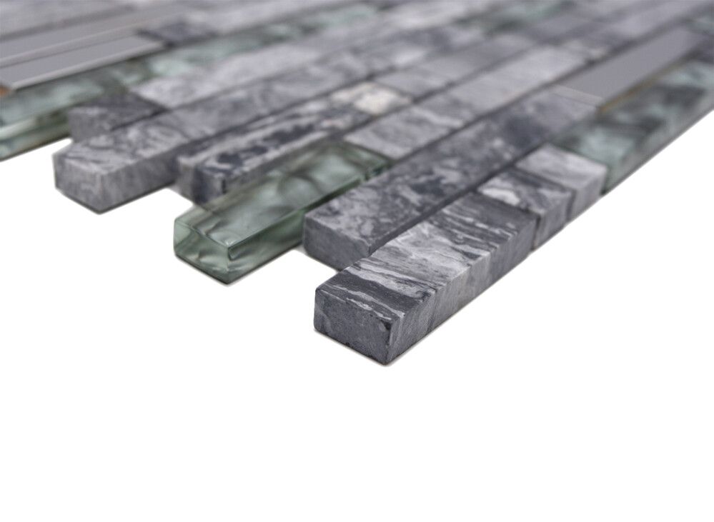 Klaas-/kivimosaiik Mix hall 30 x 30 cm