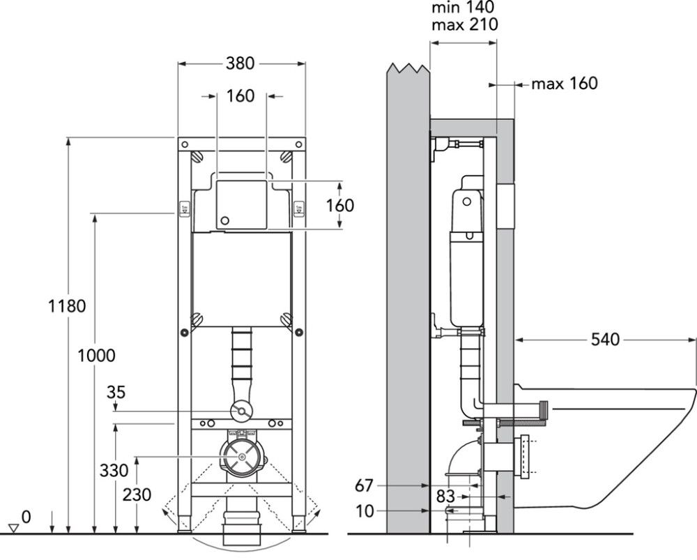 Seinapealne WC komplekt Gustavsberg Triomont All-In-One Nordic³
