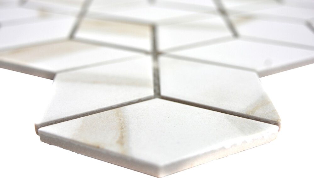 Mosaiik Fliesen Diamant Calacatta 26,6 x 30,5 cm