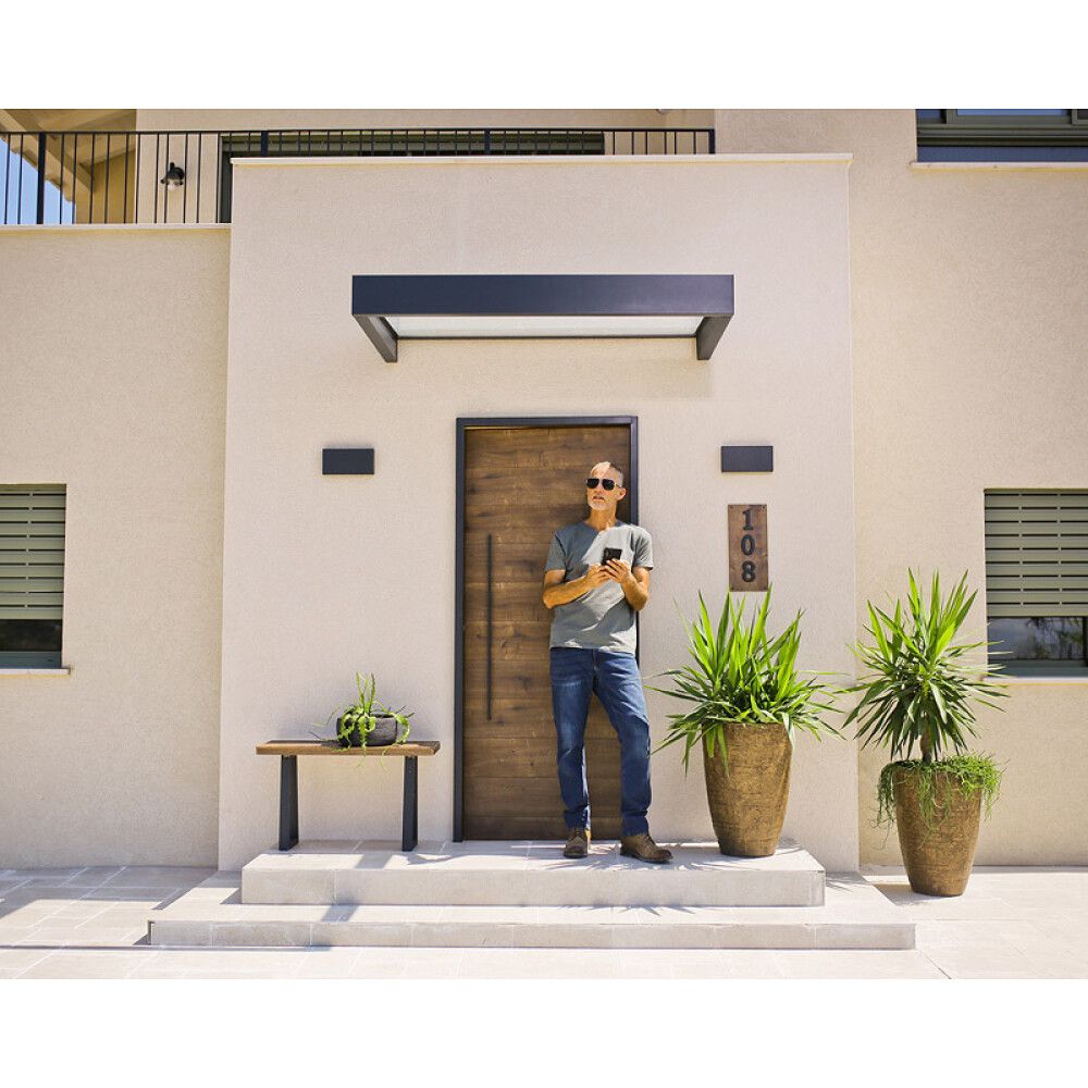 Varikatus Canopia Sofia läbipaistev/tumehall 0,9 x 1,5 m