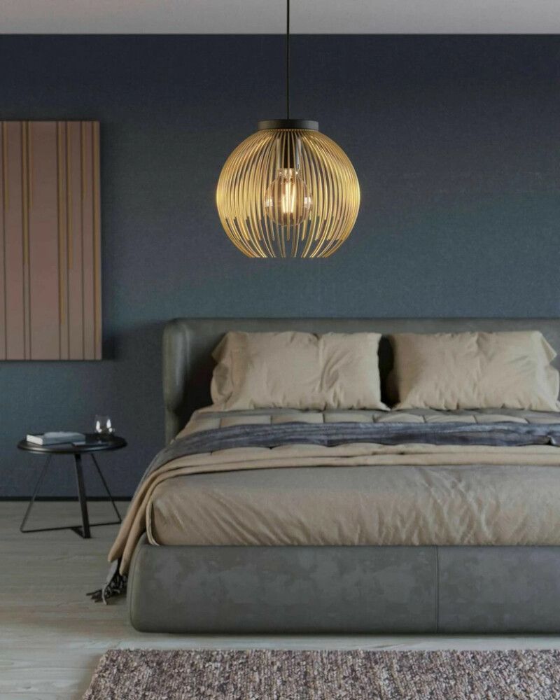 Rippvalgusti Eglo Venezuela Ø23,5 cm kuld/must