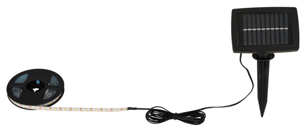 Päikesespatareiga LED-valgusriba Globo 5 m