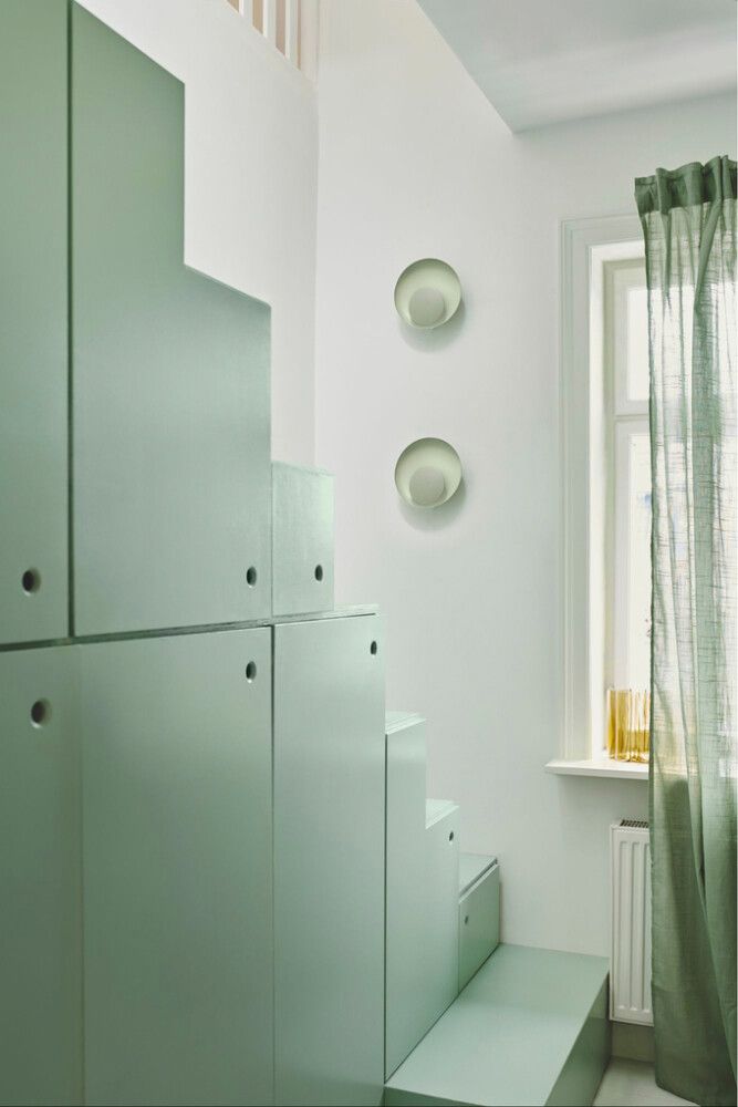 LED-seinavalgusti Nordlux Marsi roheline