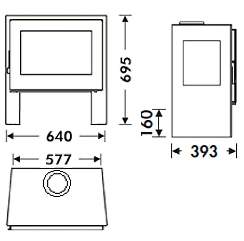 Kamin Panadero Capri 3V 5,9 kW
