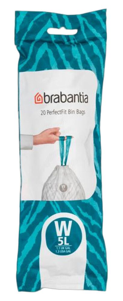 Prügikott Perfect Fit 5 l, valge