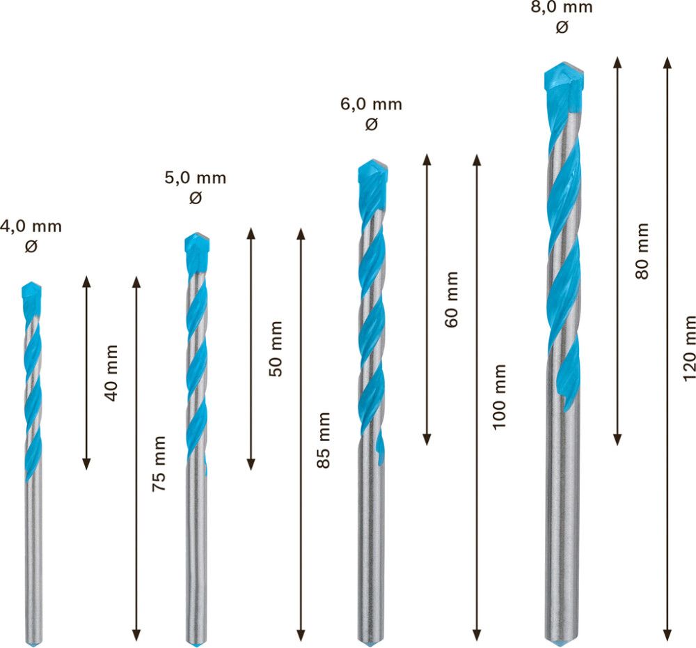 Universaalpuuride komplekt Bosch Expert MultiConstruction