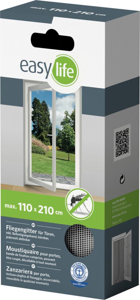 Putukavõrk uksele Easy Life 110 x 210 cm lamell, valge