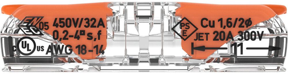 Klemmid Wago Compact 221-2411, 60 tk