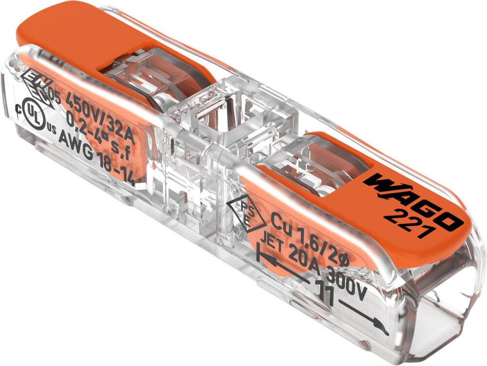 Klemmid Wago Compact 221-2411, 60 tk