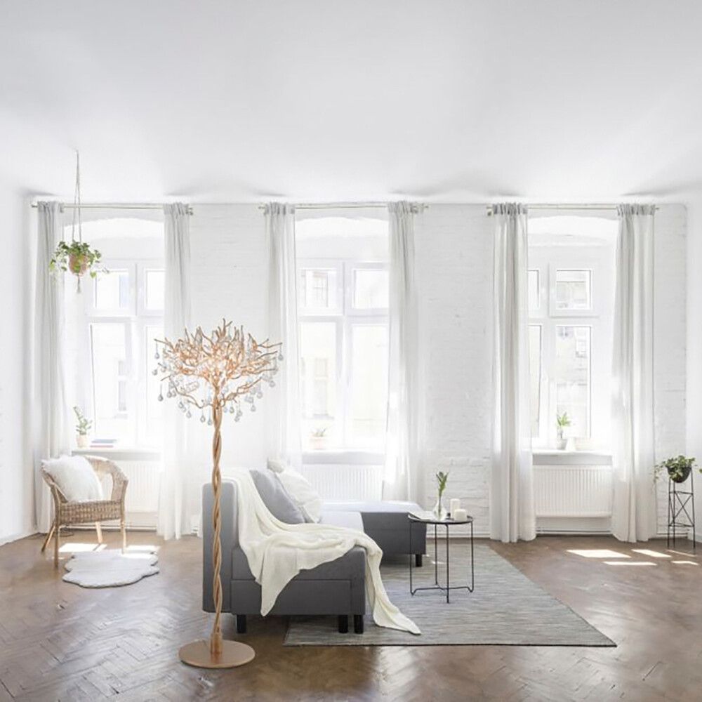 Põrandavalgusti Paul Neuhaus Icicle Messing