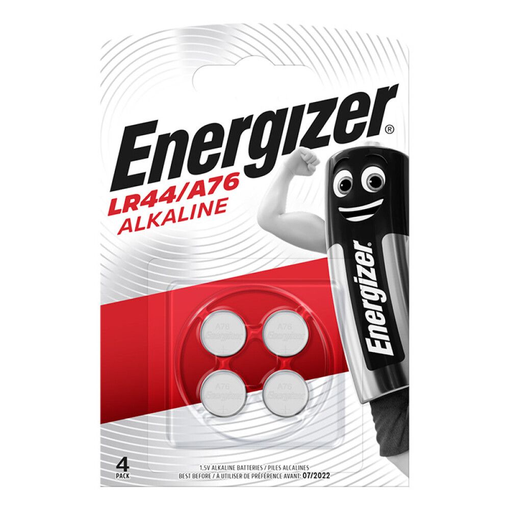 Patareid Energizer LR44 / A76 1.5V  – 4 tk pakis
