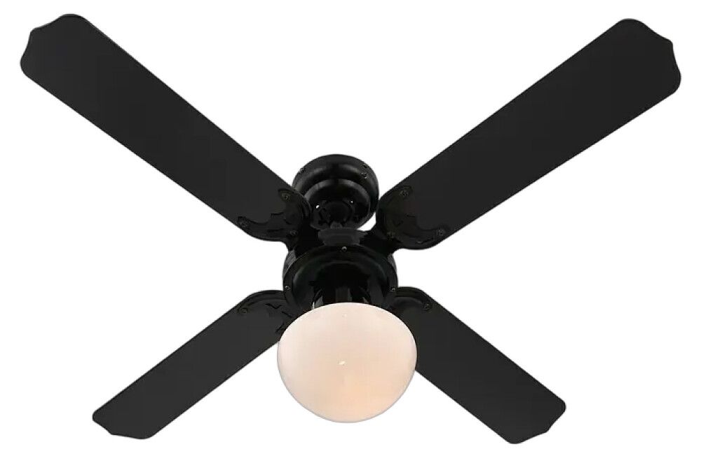 Valgusti ventilaatoriga Proklima Bungonia must