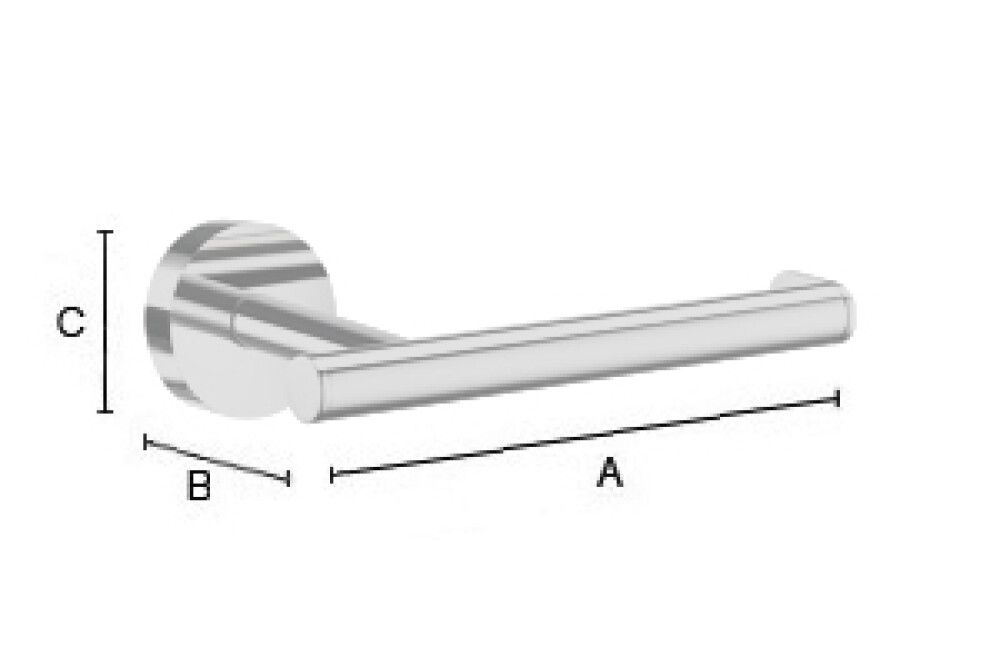 WC-paberihoidja Smedbo Home HB3411 mattmust
