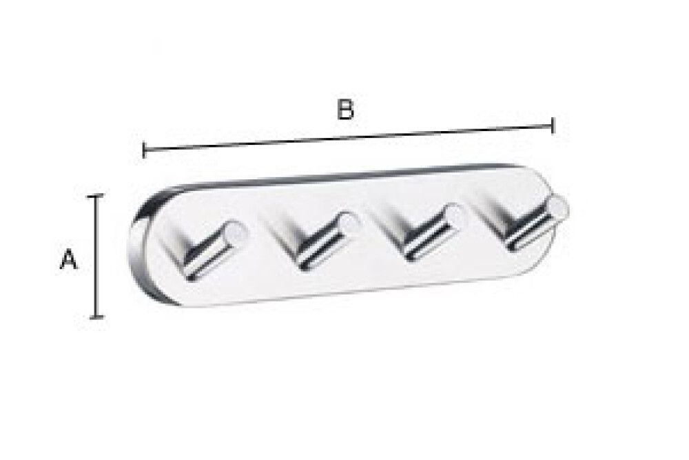 Nagi Smedbo Home HB359 mattmust 4 konksuga