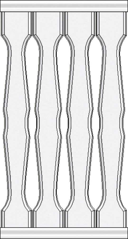 Piirdelipp erikujuline faasitud servaga, 19 x 120 x 900 mm