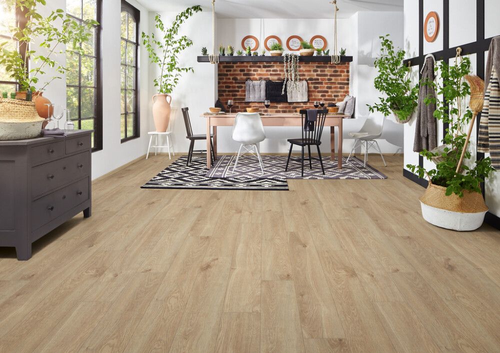 Näidis niiskuskindlale parketile Logoclic Aquaprotect Smart tamm Eurus