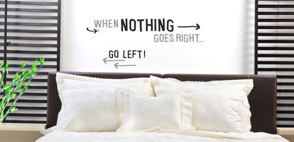 Posterkleebis Plage  When nothing goes right