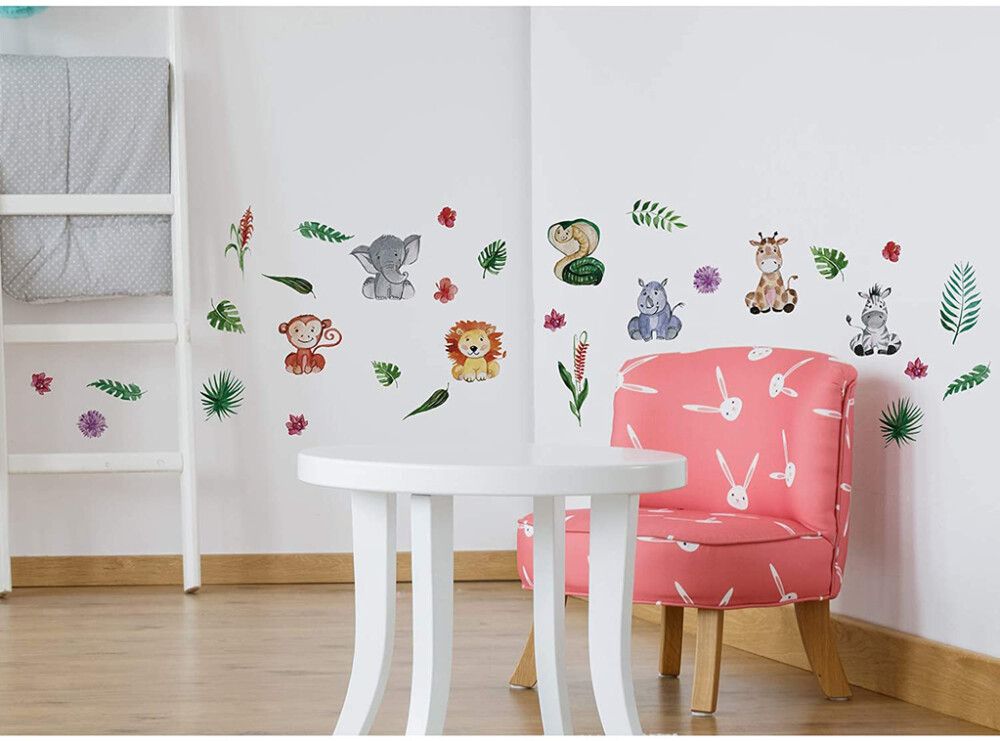 Posterkleebis Jungle Baby Animals 24 x 68 cm