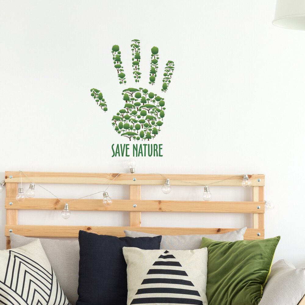 Posterkleebis Plage Save Nature 48x68cm