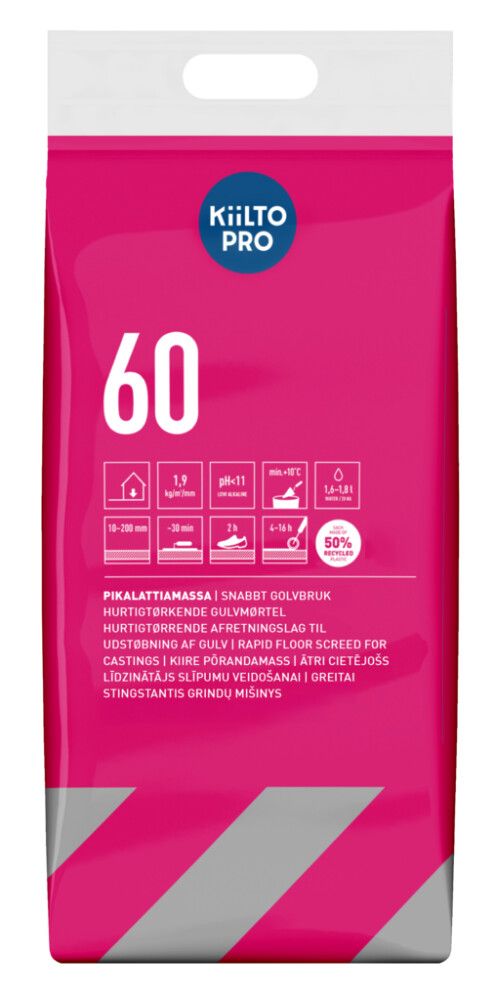 Põrandamass Kiilto Pro 60 10 - 200 mm 20 kg