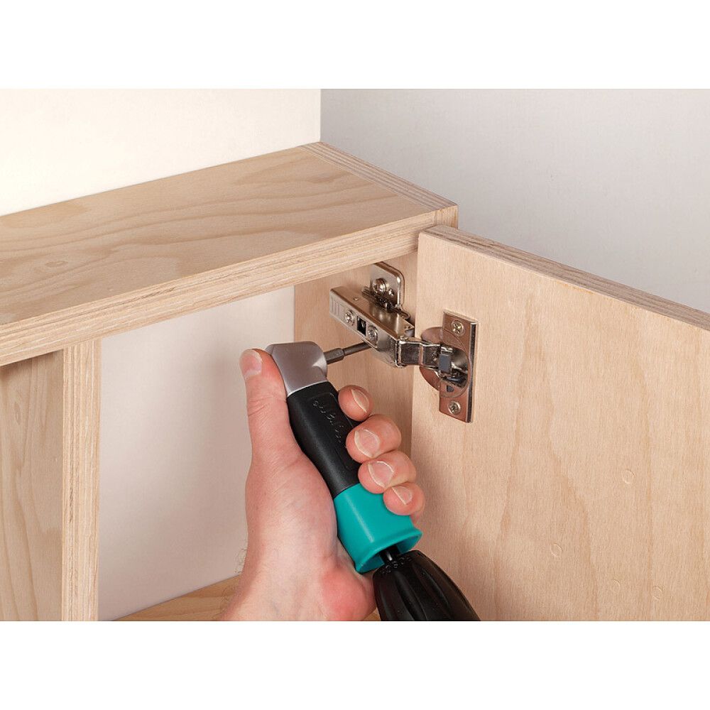 Kruvikeeraja-adapter Wolfcraft 90°