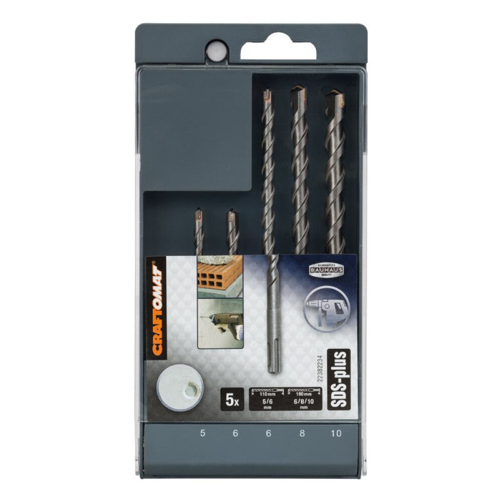 Betoonipuuride komplekt SDS-Plus 5 tk
