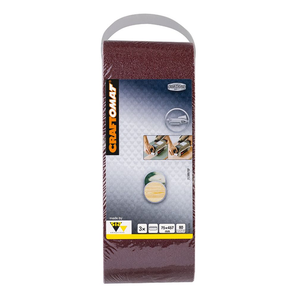 Lihvlint BFWP K80 75 x 457 mm 3 tk