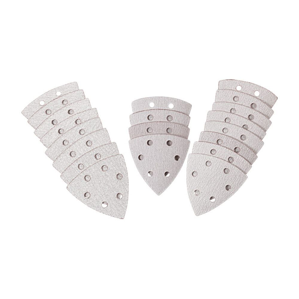 Lihvpaberid kolmnurksed 20 tk valge/hall