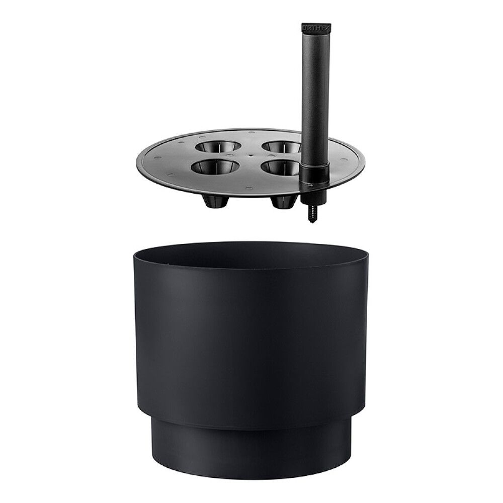 Lillepott Orthex Pauliina Ø 40 cm, must