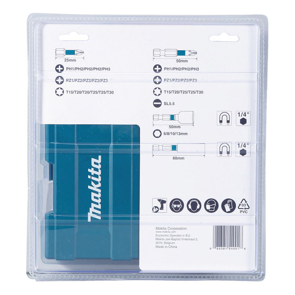 Otsikute komplekt Makita B-66880